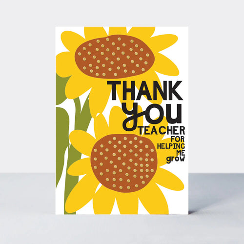 Thank You For Helping Me Grow Card
