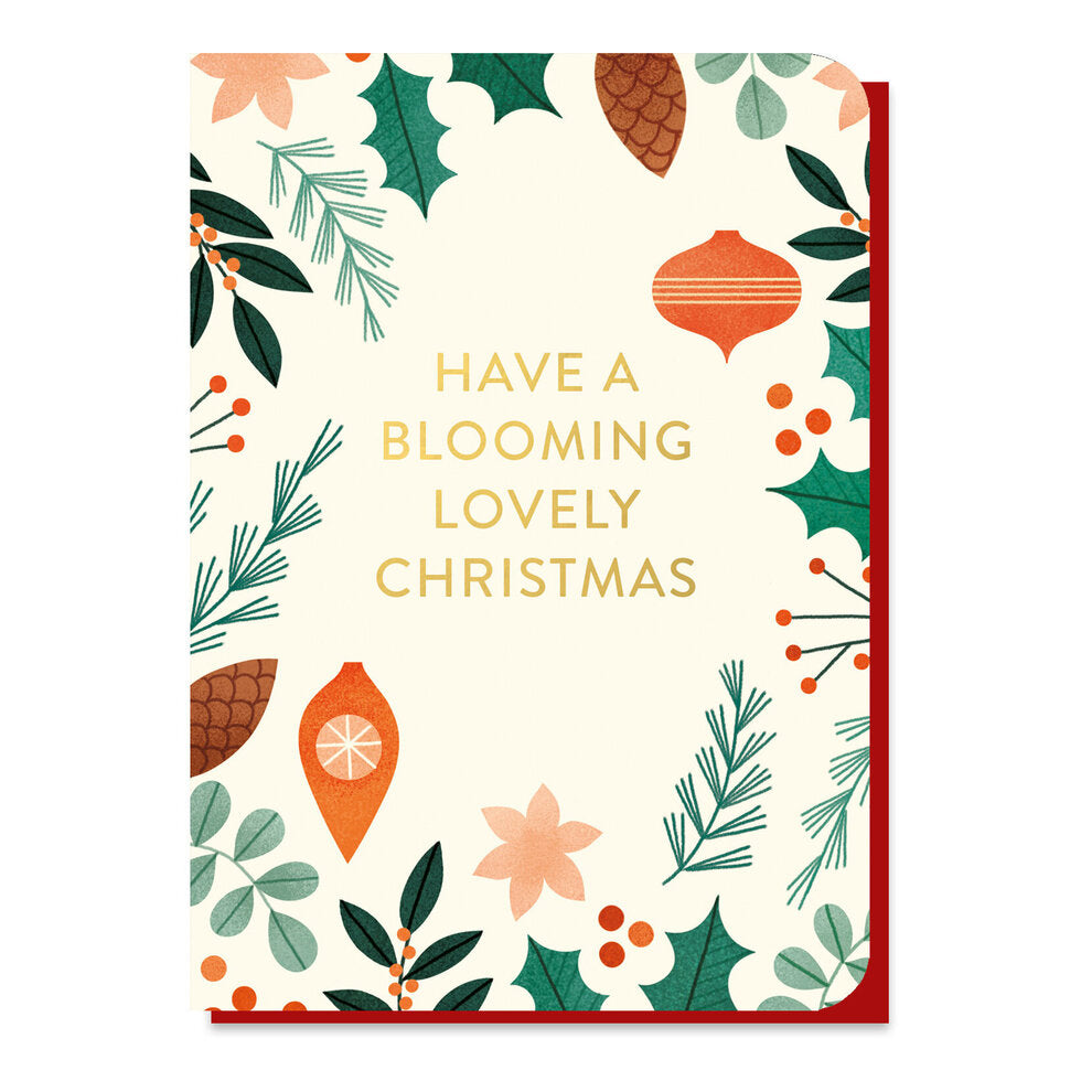 Lovely Christmas Foliage Seedstick Card