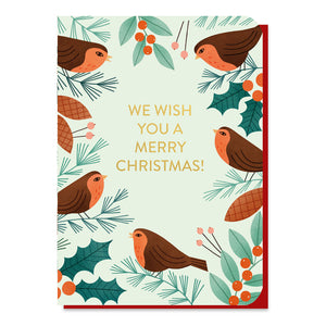 Robin Christmas Seedstick Card