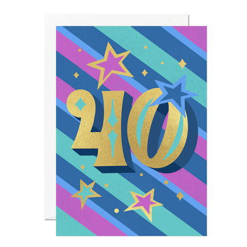 Age 40 Birthday Card