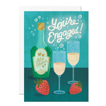 Engagement Champagne Card