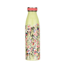 Load image into Gallery viewer, Green Ditsy Floral Stainless Steel Water Bottle