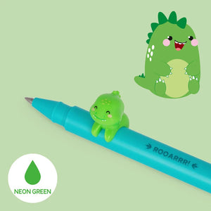 Dino Green Gel Pen