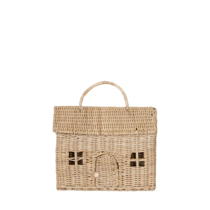 Straw Rattan Casa Clutch