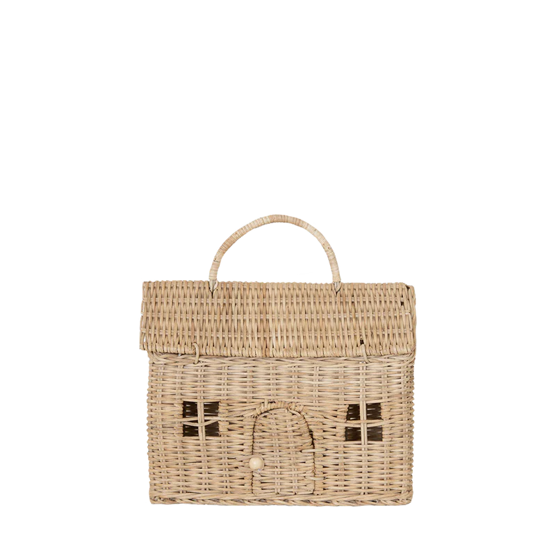 Straw Rattan Casa Clutch