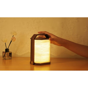 Smart Origami Lamp: Walnut