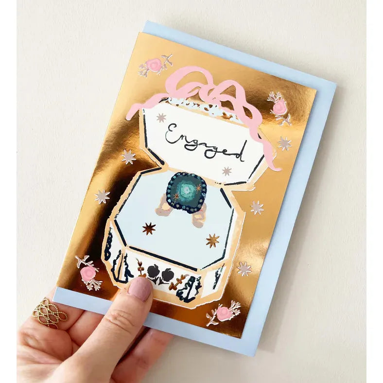 Vintage Engagement Ring Card