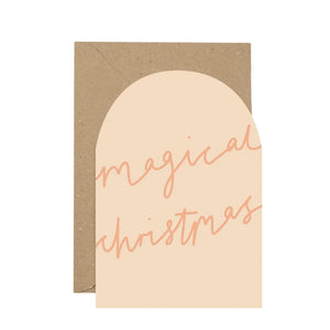 Magical Christmas Typography Card