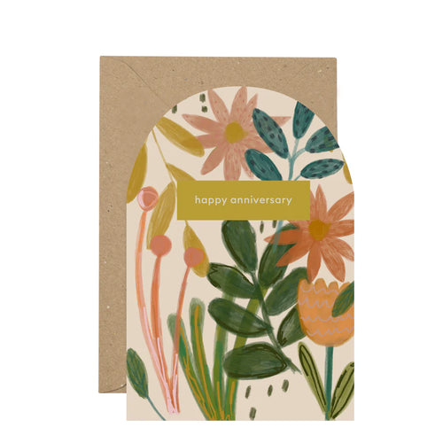 Anniversary Floral Card