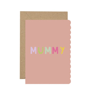 Mummy Scalloped Card