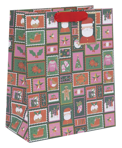 Large North Pole Stamps Gift Bag