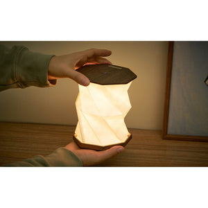 Twist Hexagon Lamp: Walnut