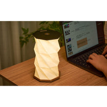 Load image into Gallery viewer, Twist Hexagon Lamp: Walnut