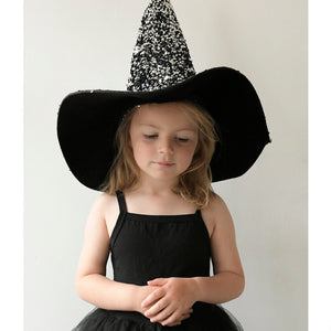 Velvet Sequin Witches Hat