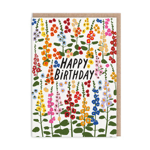 Foxgloves Birthday Card