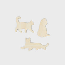 Load image into Gallery viewer, Wooden Cat Magnets