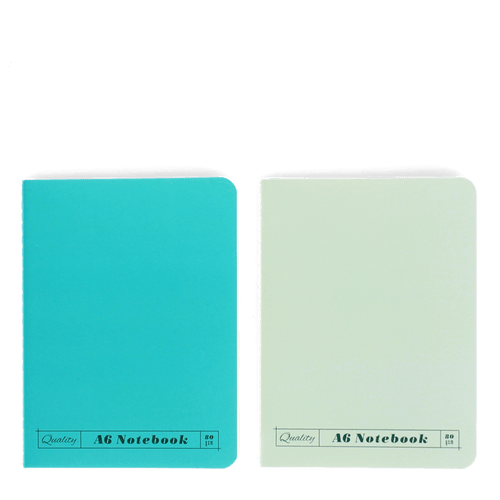 A6 Green & Aqua Notebooks