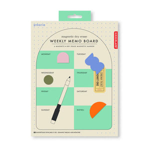 Magnetic Dry Erase Weekly Memo Board