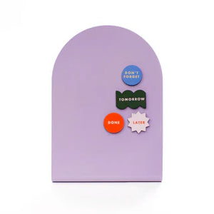 Magnetic Lilac Memo Board Stand