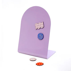 Magnetic Lilac Memo Board Stand