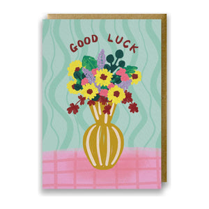 Good Luck Vase Card