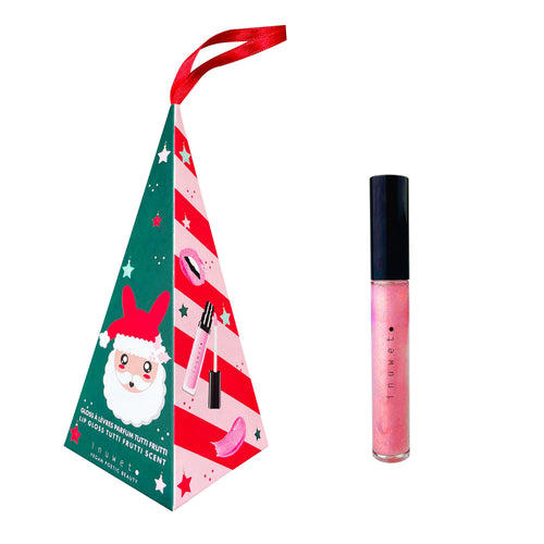 Hanging Santa Cone: Tutti Frutti Lip Gloss