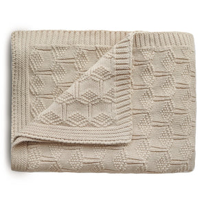 Textured Beige Blanket