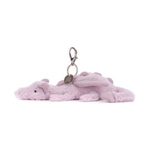 Load image into Gallery viewer, Little Lavender Dragon Bag Charm