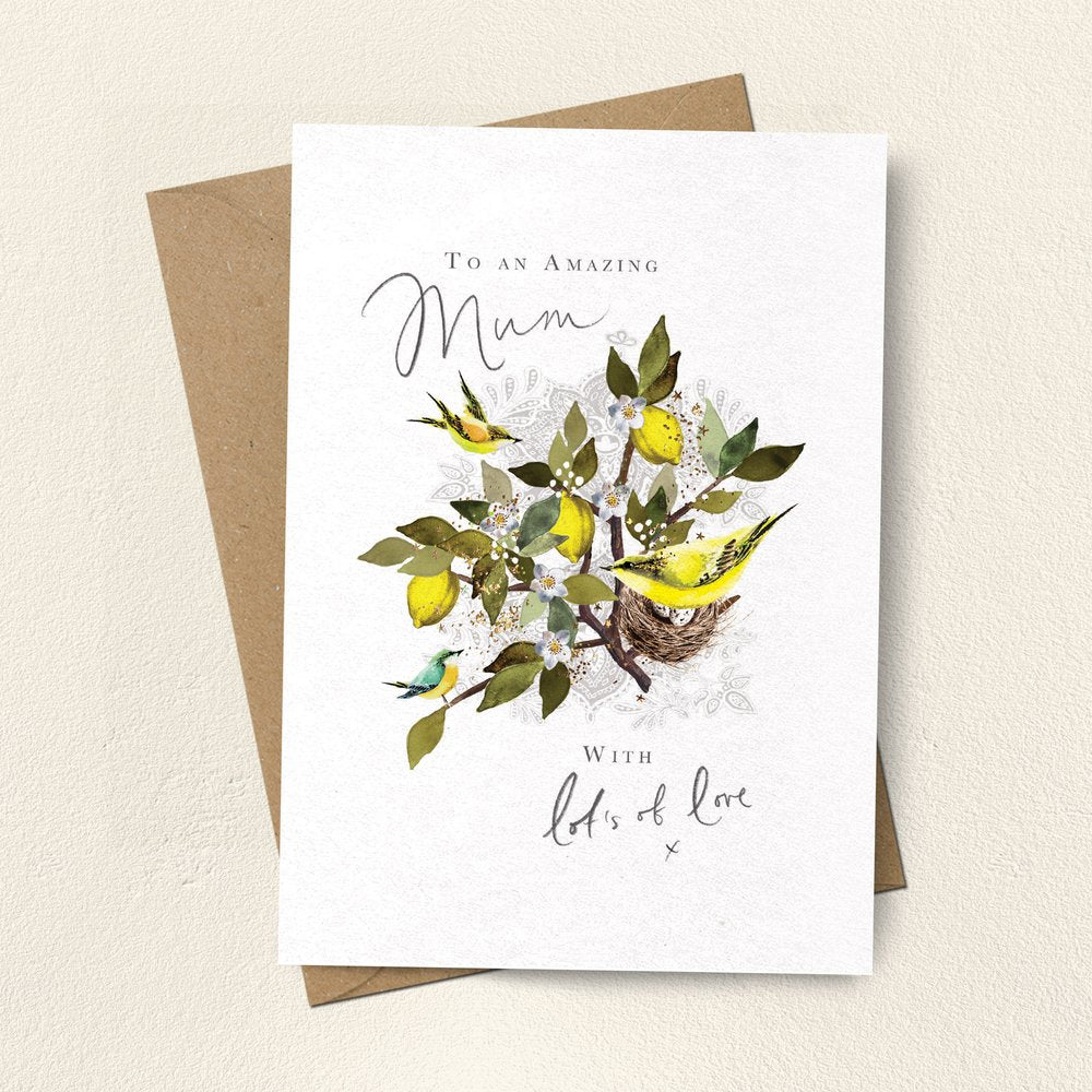 Lemon & Birds Mothers Day Card