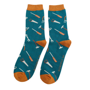 Tools Teal Bamboo Socks