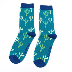 Cactus Teal Socks