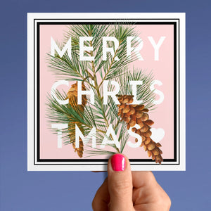 Merry Christmas Pine Card