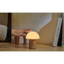 Load image into Gallery viewer, Mini Alice Mushroom Lamp: White Ash