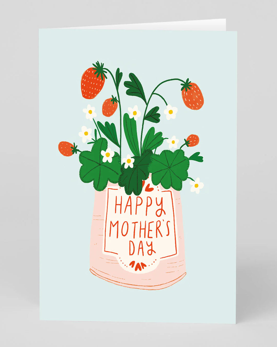 Strawberry Plant Mother's Day Card