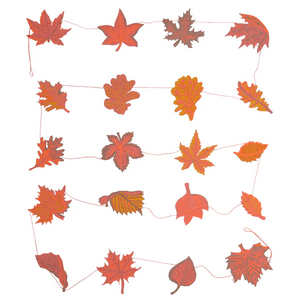 Autumn Leaves Sewn Garland