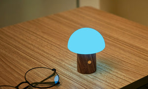 Super Mini Alice Mushroom Lamp: Walnut