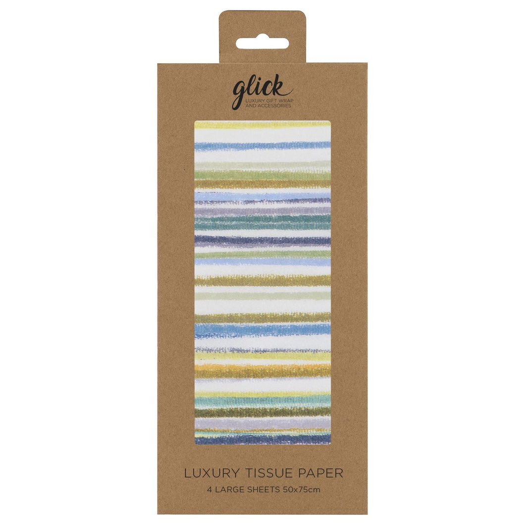 Blue Stripe Tissue Paper