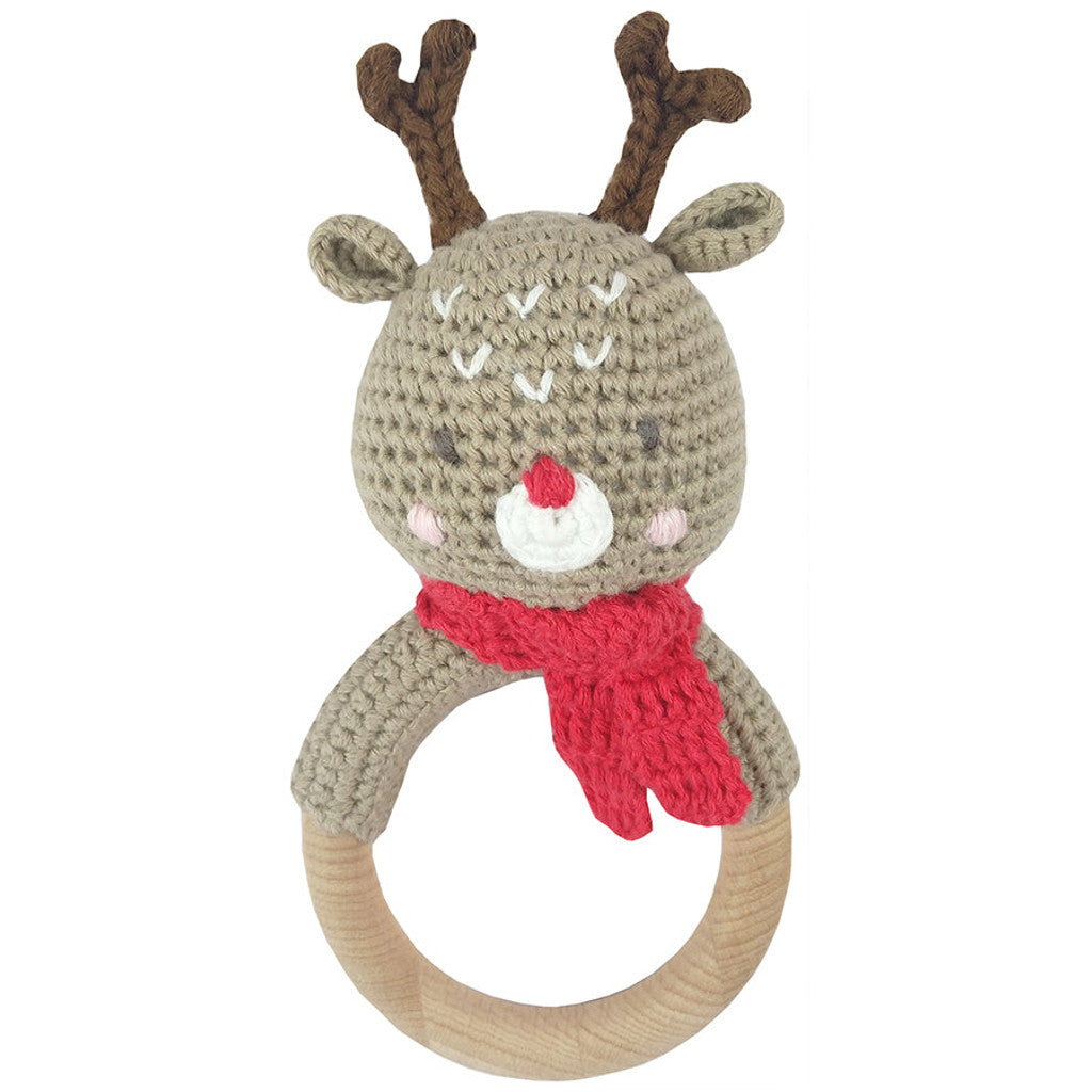 Reindeer Crochet Rattle