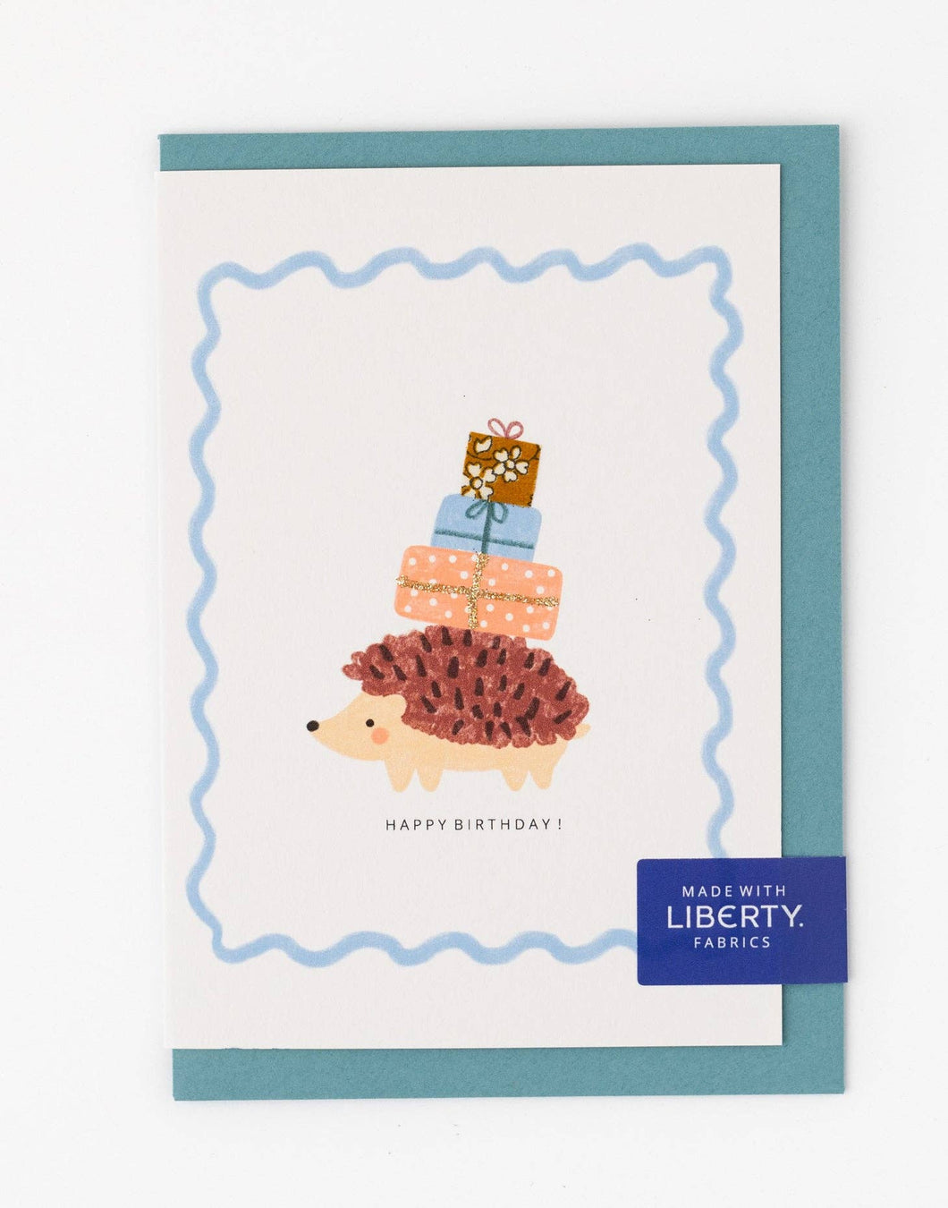 Liberty Hedgehog Birthday Card