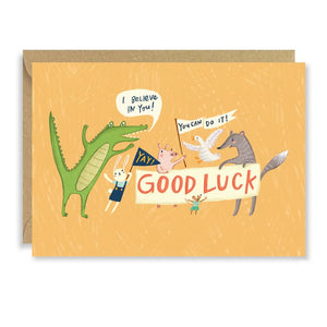 Good Luck Animal Gang Card