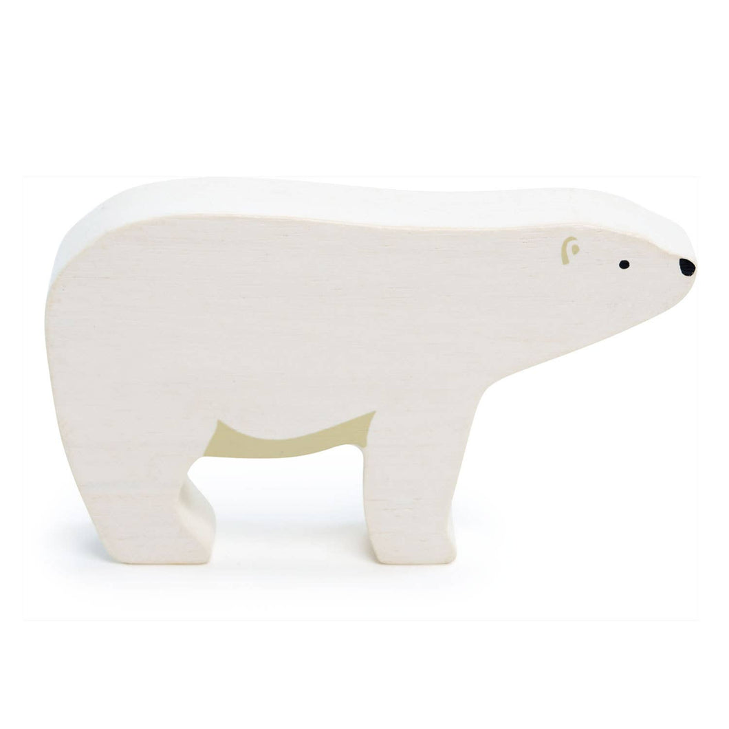 Little Wooden Polar Bear