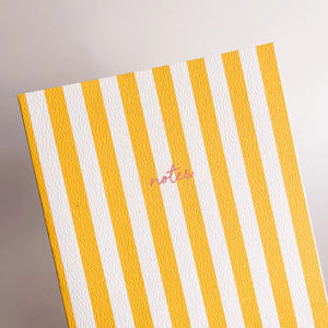 Yellow Stripe Notebook