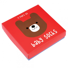 Load image into Gallery viewer, Box Of Bear Baby Socks