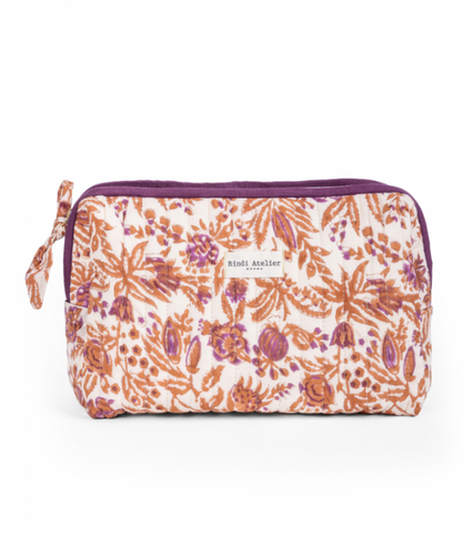 Kali Cayenne Floral Toiletry Pouch