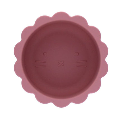 Pink Lion Silicone Bowl