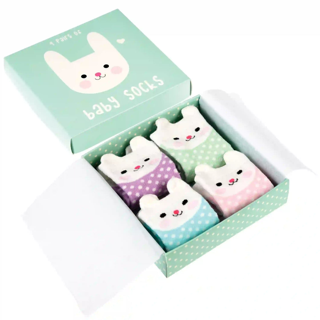 Box Of Bunny Baby Socks