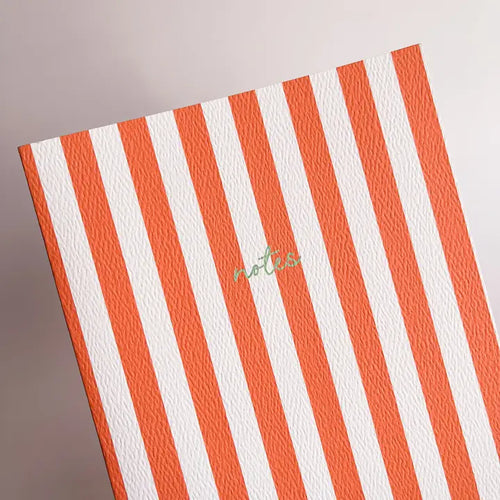 Orange Stripe Notebook