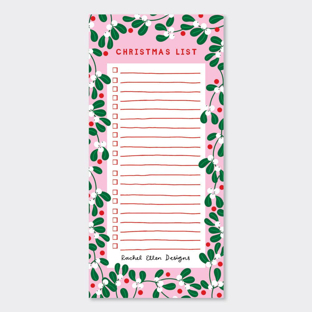 Mistletoe List Pad