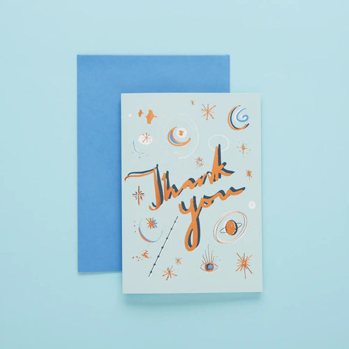 Metallic Thank You Card