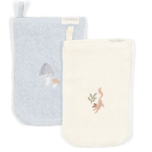 Forest Friends Embroidered Wash Cloths